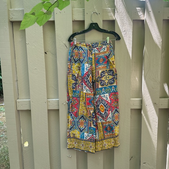 Funky Ranna Gill wide leg linen pants🦋 - Picture 1 of 6